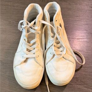 White High-Top Sneakers Vans